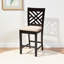 Ensemble de salle à manger 5 pièces au fini noir / beige Fraserburgh H 37,4 po x l 18,5 po x P 19,88 po-520633794-520633805