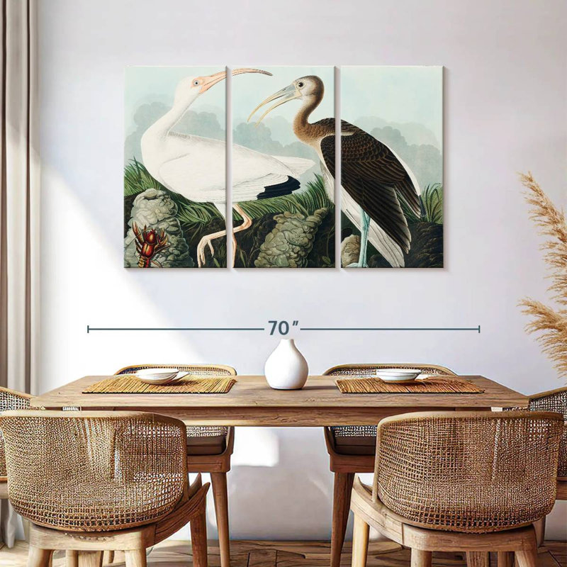 Brampt White Ibis, 36" H x 57" W