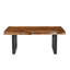 Table basse en bois avec structure en métal