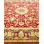 Tapis unique noué à la main Keenan - Bourgogne, 8 pi 2 po x 10 pi 2 po
