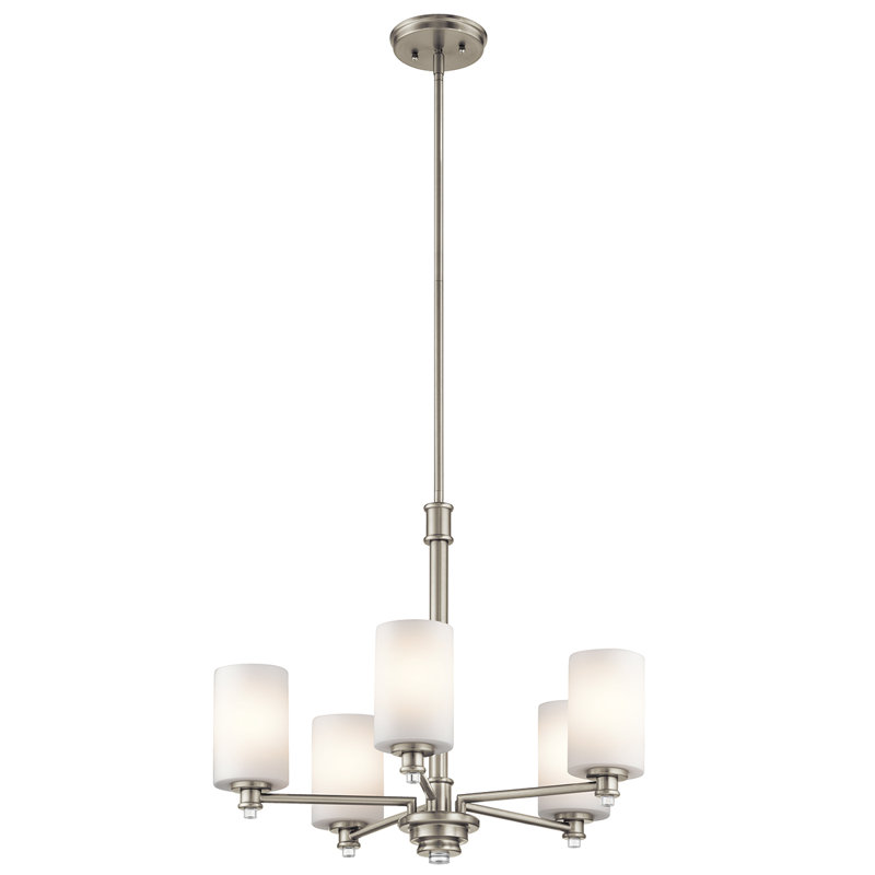 Joelson 5 - Light Classic / Traditional Chandelier, Brushed Nickel