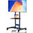 Height Adjustable TV Stand With Power Outlet, Mobile Rolling Cart For 32-85 Inch Flat/Curved Screens, Supports Up To 132Lbs, VESA 600X400mm, Includes AV Shelf And Cable Management