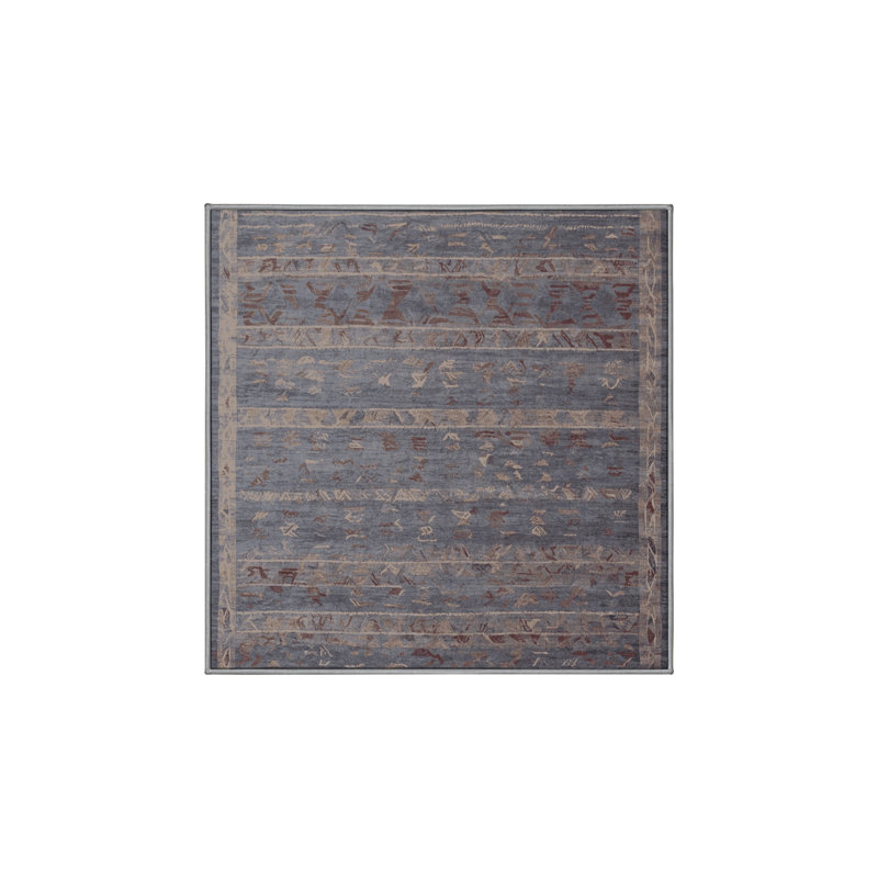Tapis rose soyeux et moelleux, Carré 4 pi