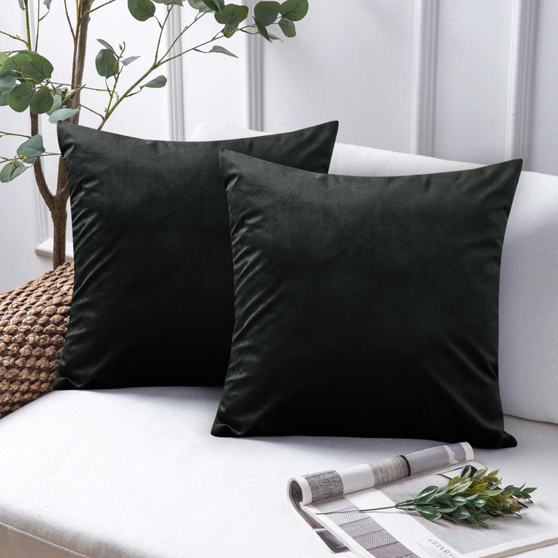 Balmers Square Cushion Cover, Black