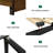 Modern Upholstered Queen Bed, LED Headboard with Charging Station, Quiet Support & Quick Assembly-1504976550-1504976551