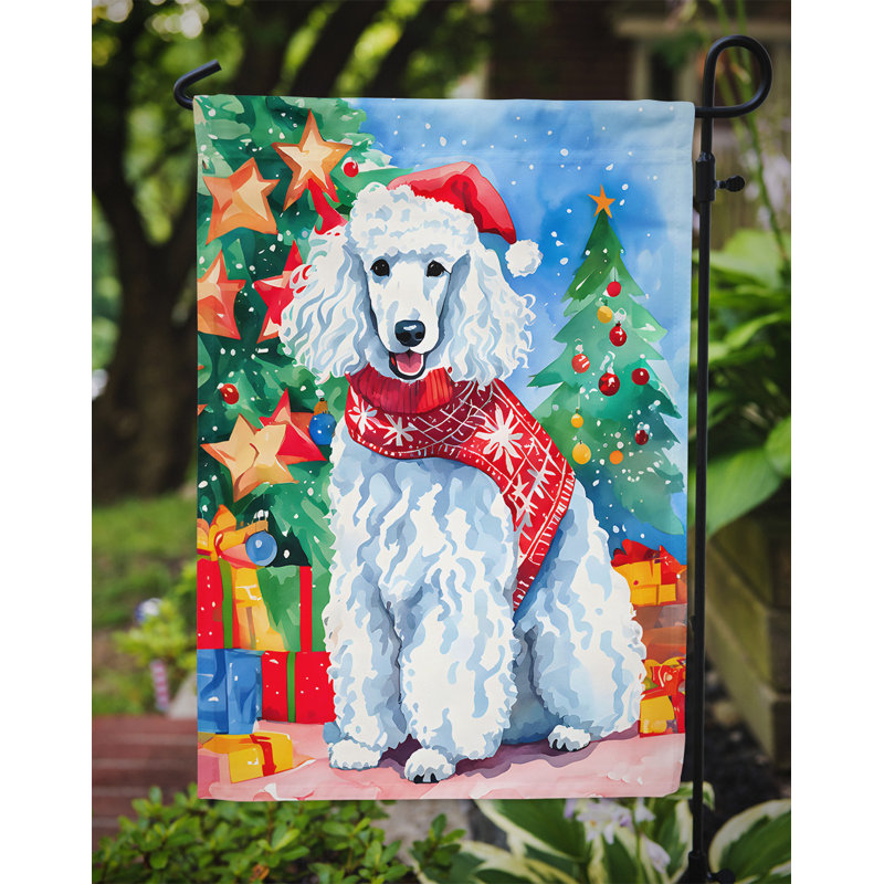 Polyester double face Noël, H 15,5 po x l 11,25 po