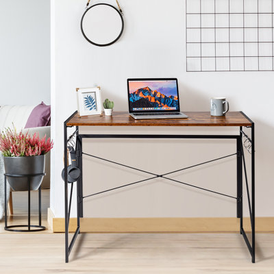 Lyka Foldable Steel and Iron Computer Desk