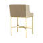 Dalia Upholstered Stool with Metal Frame-49918178