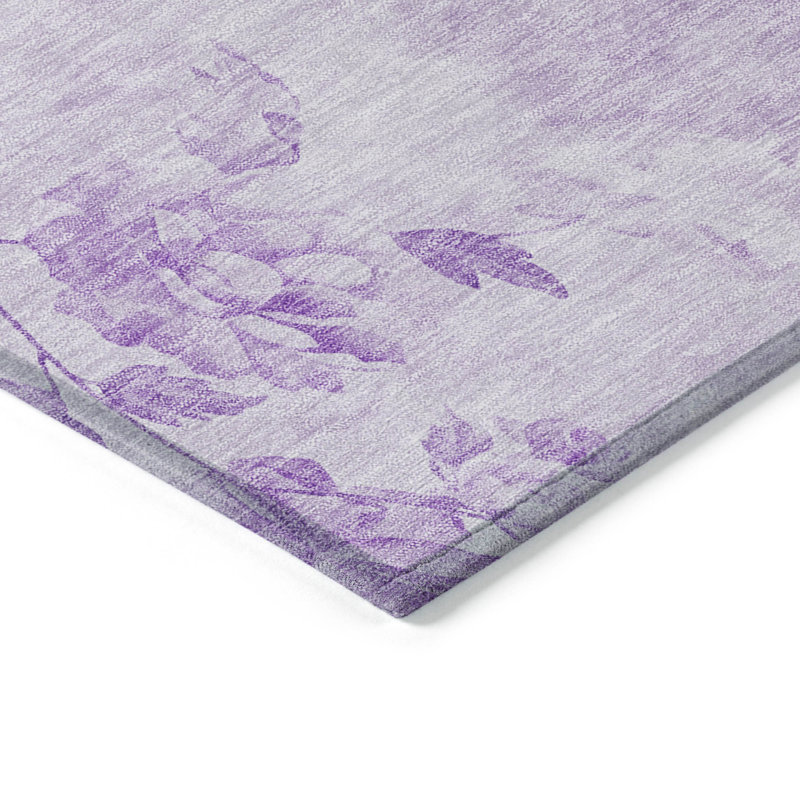 Alta Washable Floral Indoor / Outdoor Rug, Rectangle 1'8" x 2'6"