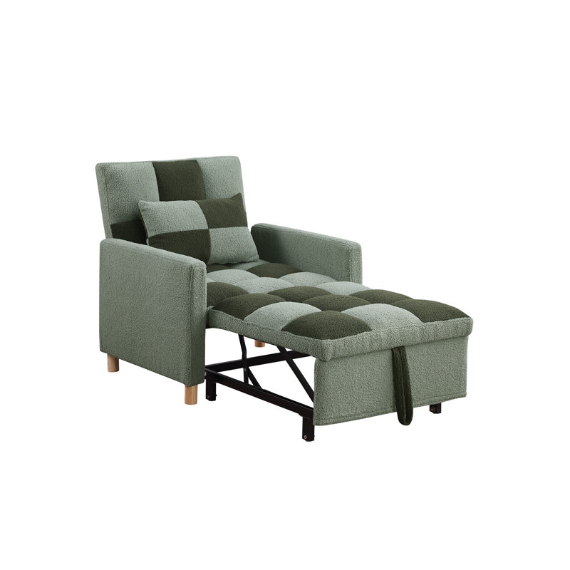 Canapé-lit Kayari, 100 % polyester vert