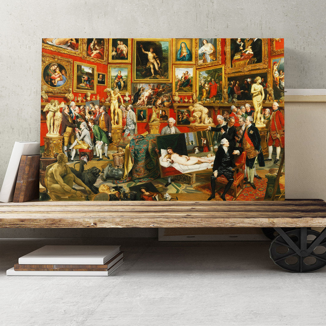 Tribuna of the Uffizi by Johann Zoffany - Wrapped Canvas