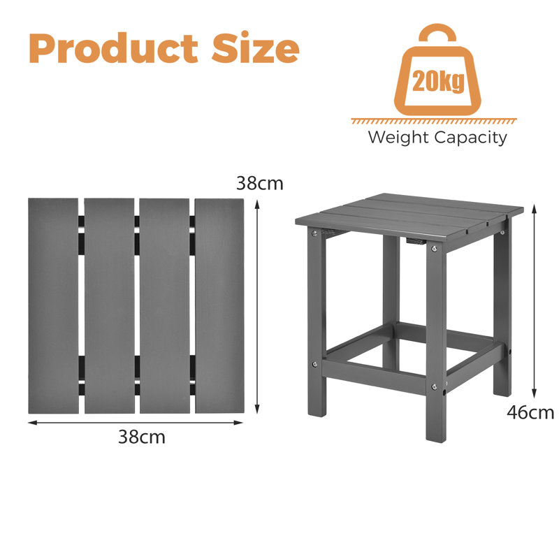 Liannys Solid Wood End Table, Grey