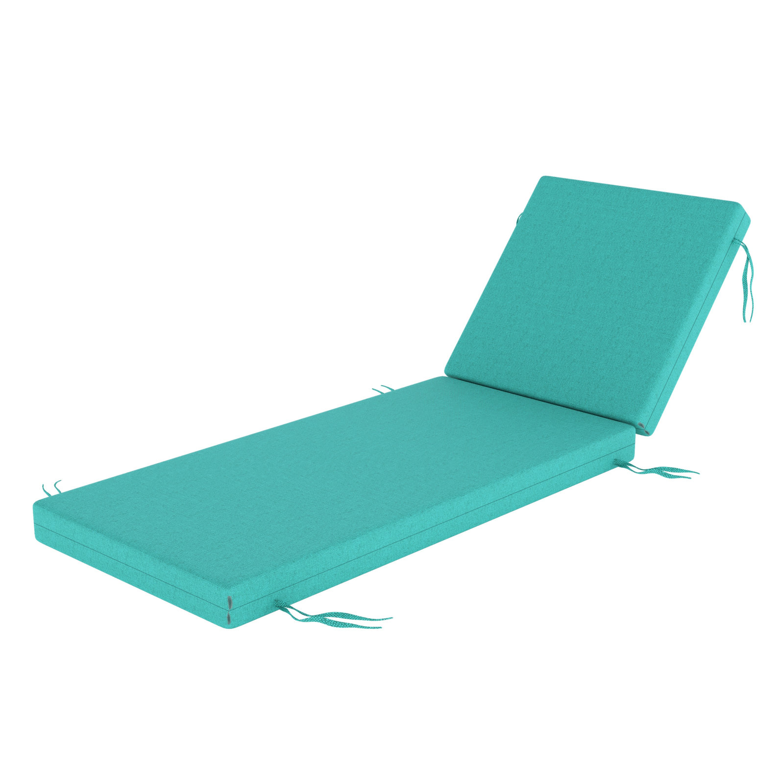 Lani Sunbrella Outdoor Chaise Lounge Cushion, 24" W x 73" D, Sunbrella Bliss Breeze
