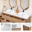 Meuble-lavabo mural 72 po avec lavabo vasque rectangulaire 72 po-1946313391