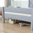 Twin Bed With Headboard And Footboard,Rubber Wood Bed