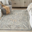 Tapis tissé à la machine Daan - bleu marine / noir / gris-1480806386