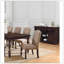 Ensemble de 2 chaises d'appoint en cerisier beige transitionnel avec tissu rembourré et pieds tournés pour des salles à manger élégantes