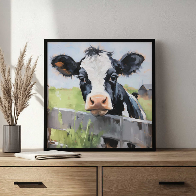 Lil' Abe by Heidi Kuntz Art Print, L 20 po x H 20 po, Blanc, Impression encadrée