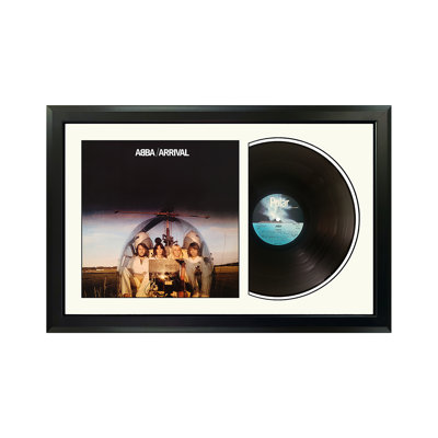 Abba «Arrivées», disque encadré avec passe-partout blanc