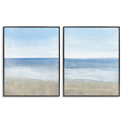 «Coastal Seafoam Beach Waves», ensemble de 2 giclées par Tim O'Toole