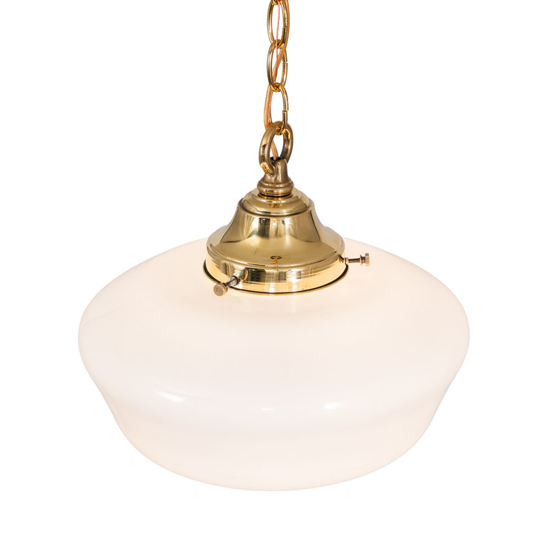 12" Wide Revival Schoolhouse Traditional Globe Pendant