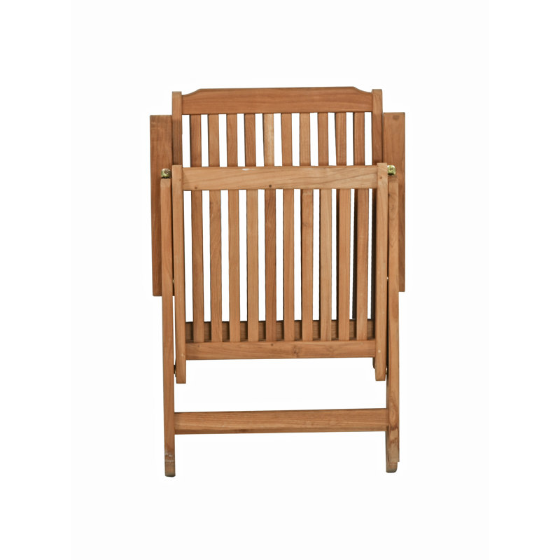Amannda 2 - Person Teak Solid Wood Patio Dining Set Square Table
