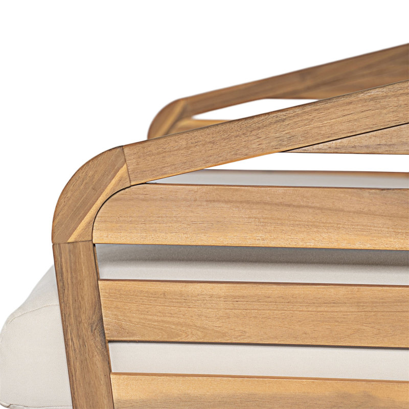 Ensemble de causeuse et table basse en bois