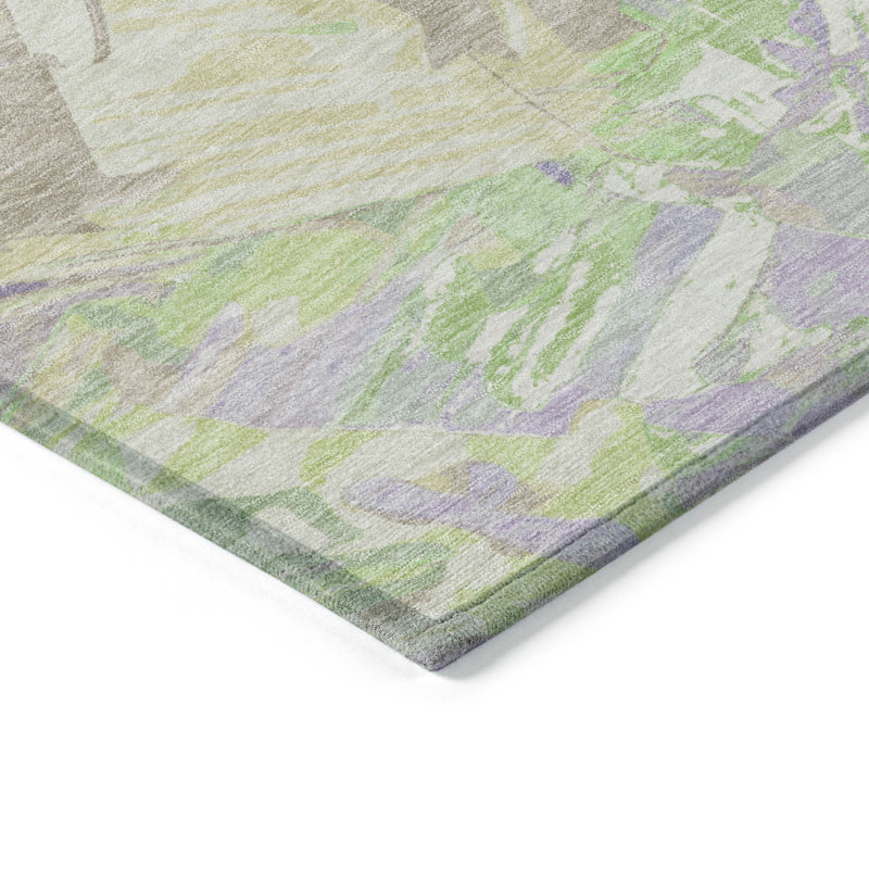 Tapis lavable à la machine intérieur / extérieur Cinead ACN1713, Rectangle 10 pi x 14 pi