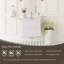 Meuble-lavabo de salle de bain flottant 24 po avec lavabo, armoire de rangement murale 24 po avec lavabo à surface solide et tiroirs à fermeture en douceur entièrement assemblés-126271504