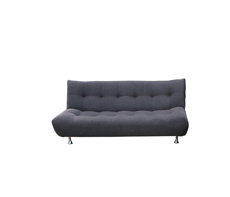 Sorrells 72'' Upholstered Convertible Sofa, 100% Cotton Black