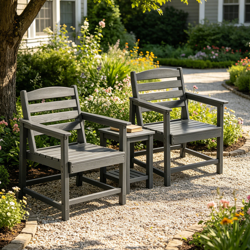 Chaise de patio, Gris