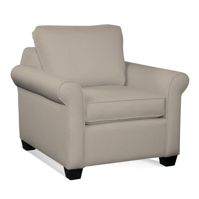 Park Lane Armchair, Black Finish, Beige Performance Fabric; 0851-73