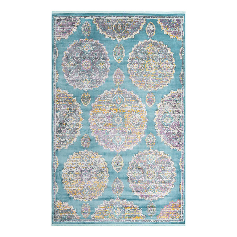 Paragon Floral Indoor Rug, Rectangle 5'5" x 8'