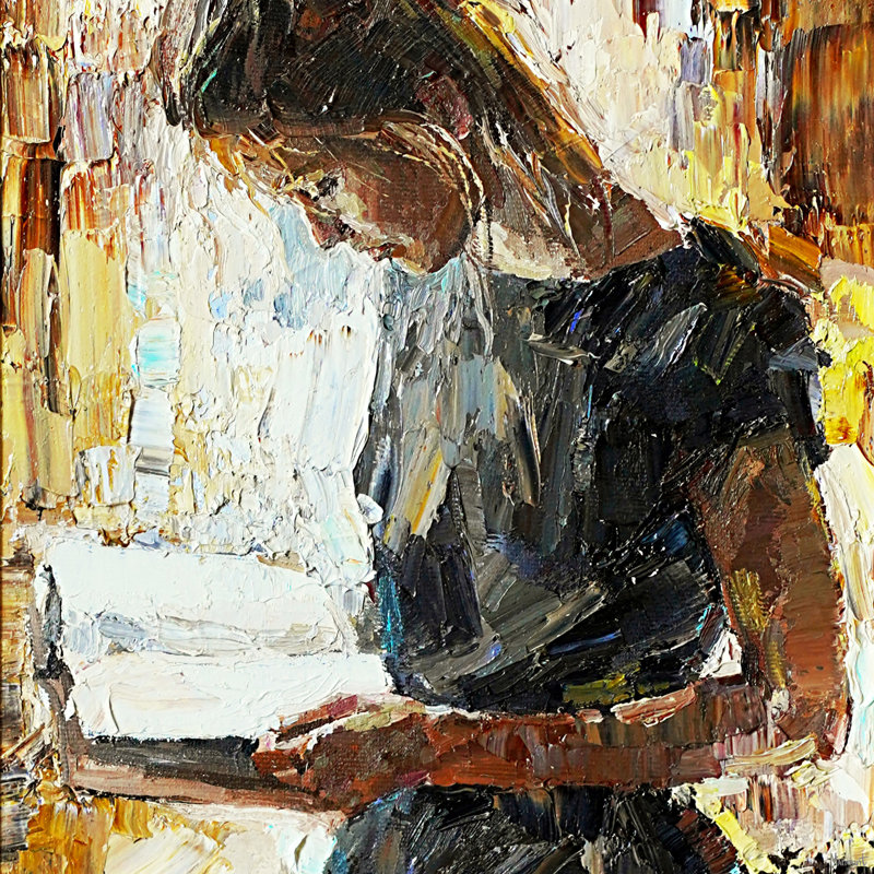 " Don't Stop ", 48" H x 48" W x 1.5" D