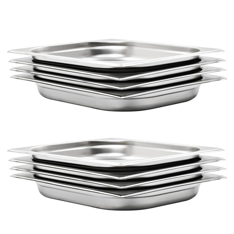 Stainless Steel Pan, 4cm H x 32.5cm W x 26.5cm D