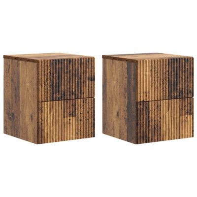 33cm W Manufactured Wood Bedside Table
