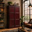 Armoire de rangement en placage de bois massif de 60 po avec quatre tablettes Fellers-16395297