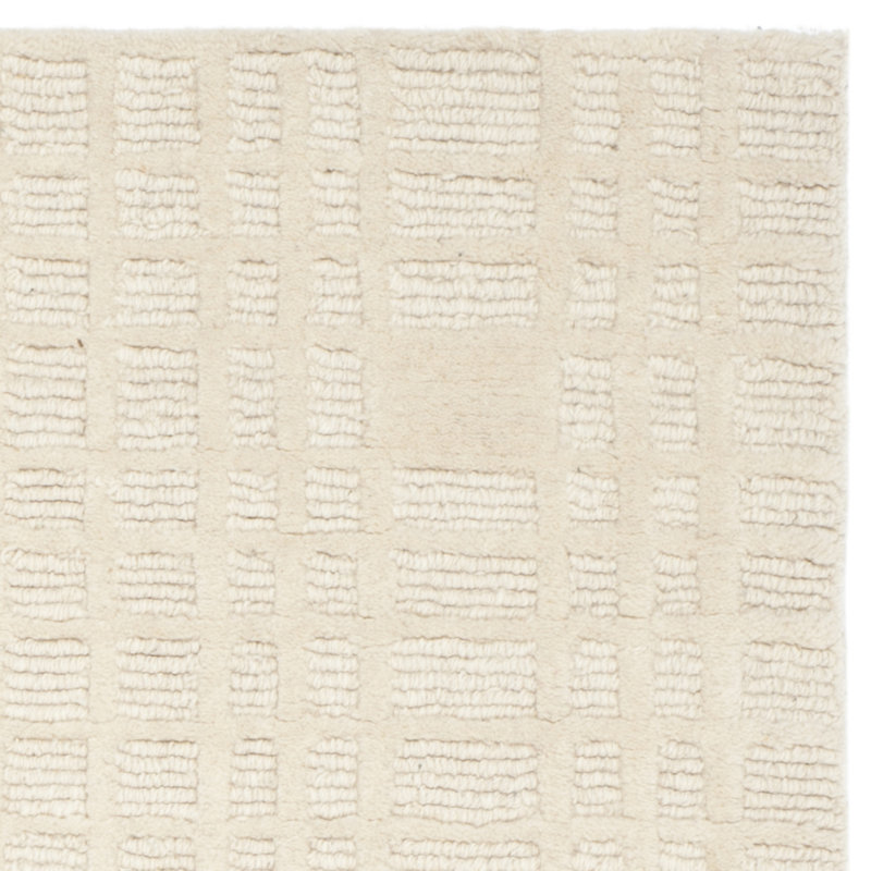 Tapis tibétain en laine et soie à motif géométrique, Rectangle 5 pi x 7 pi 6 po