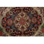 Tapis persan à motif de teinture végétale 9 pi x 12 pi