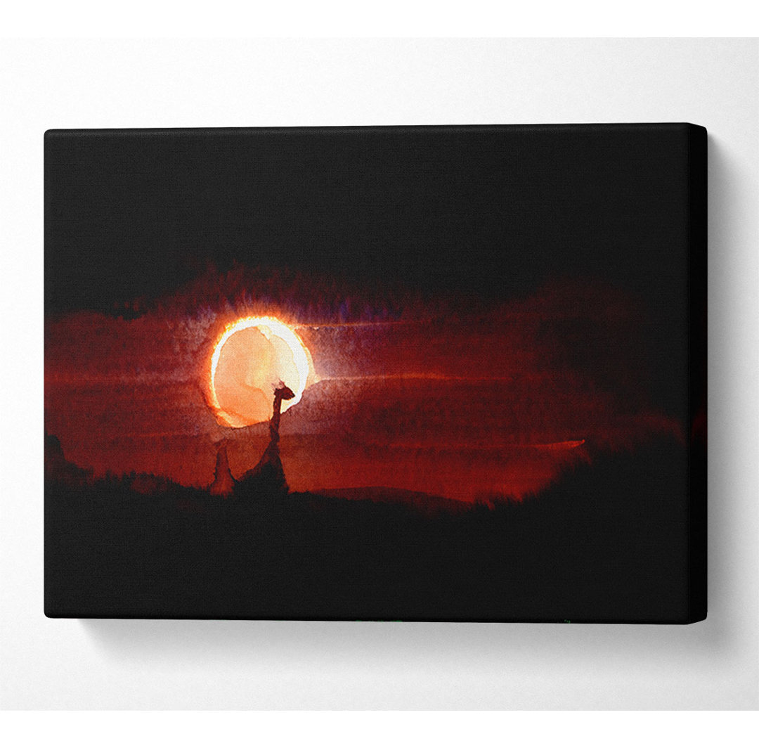 Eclipse - Kunstdrucke auf Leinwand - Wrapped Canvas