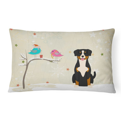 Coussin lombaire d’intérieur/d’extérieur contemporain de noël