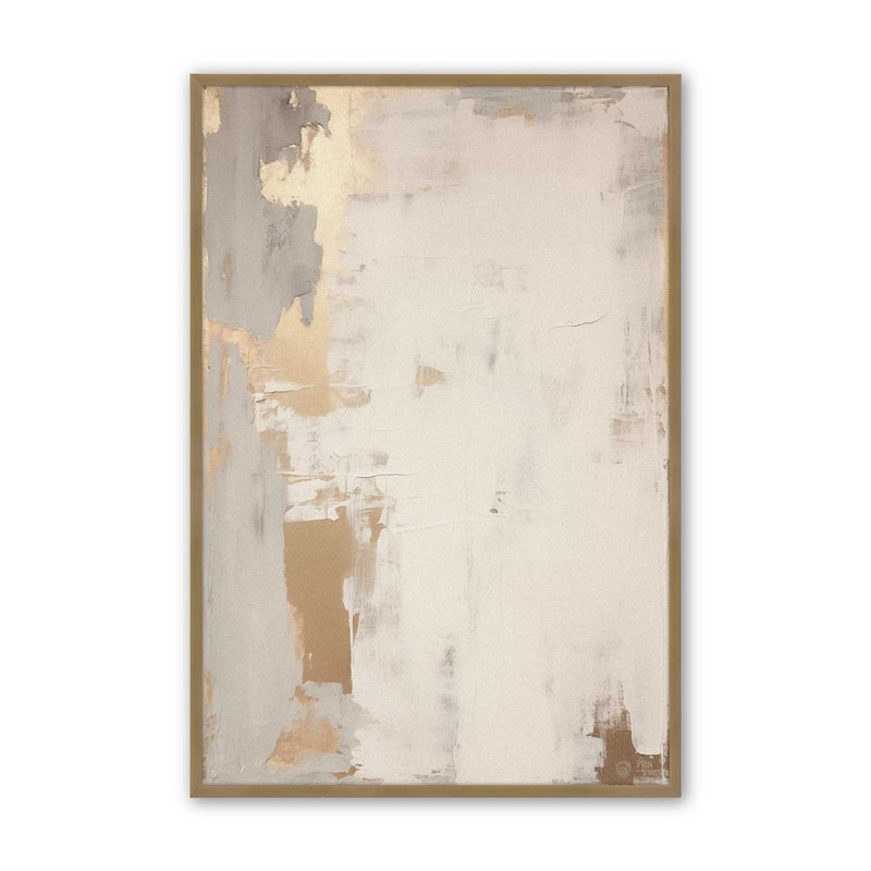 Golden Haze I, 25.25" H x 19.25" W, Brushed Gold Single Picture Framed