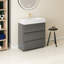 Meuble-lavabo simple 30 po avec comptoir Romen-1744203601-1744203614