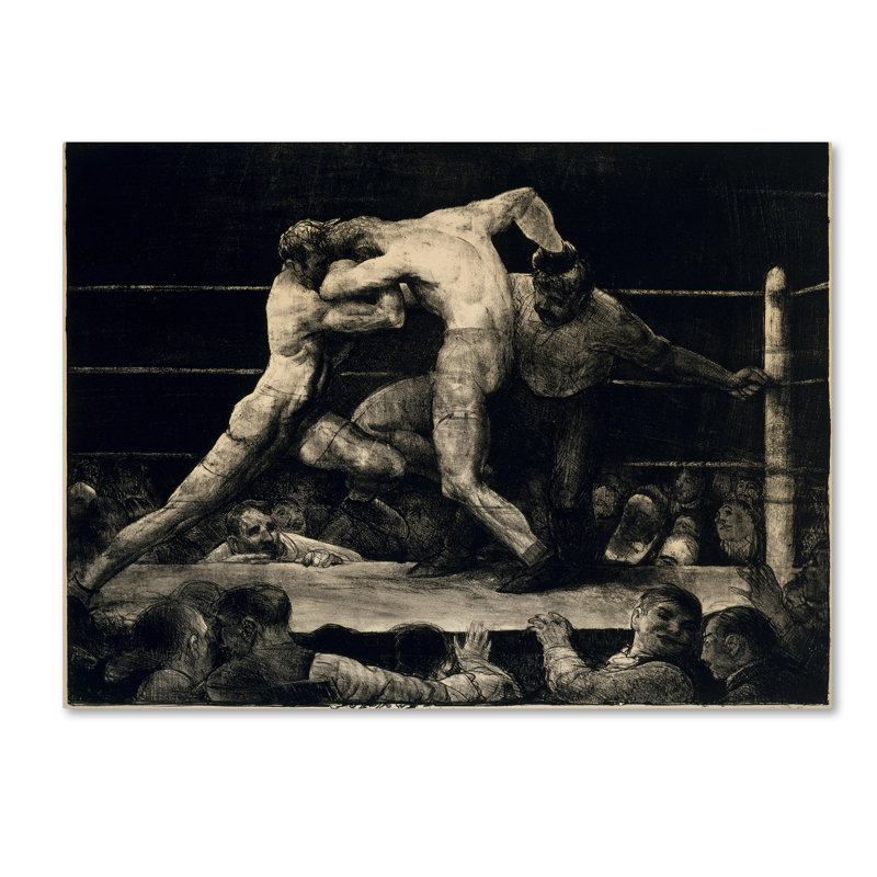 «A Stag At Sharkeys», reproduction sur toile tendue, H 14 po x l 19 po