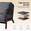 Chaise d'appoint en velours côtelé Mid-Century-1437971530