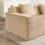Canapé modulaire modulaire en forme de U sans siège à 4 places, canapé modulaire Cloud avec assise profonde, canapé modulaire moderne à 4 places avec coussins décoratifs et 2 repose-pieds amovibles, chameau en tissu velours côtelé-1235121727