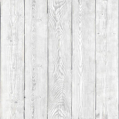 Decorative Self-Adhesive Film, Shabby Wood, 17" x 78" Roll