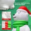 Ours polaire gonflable de Noël avec souffleur, décoration de fêtes gonflable pour fêtes et événements Wellcomer