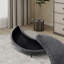 Grand repose-pieds rembourré avec rangement demi-lune-41860305