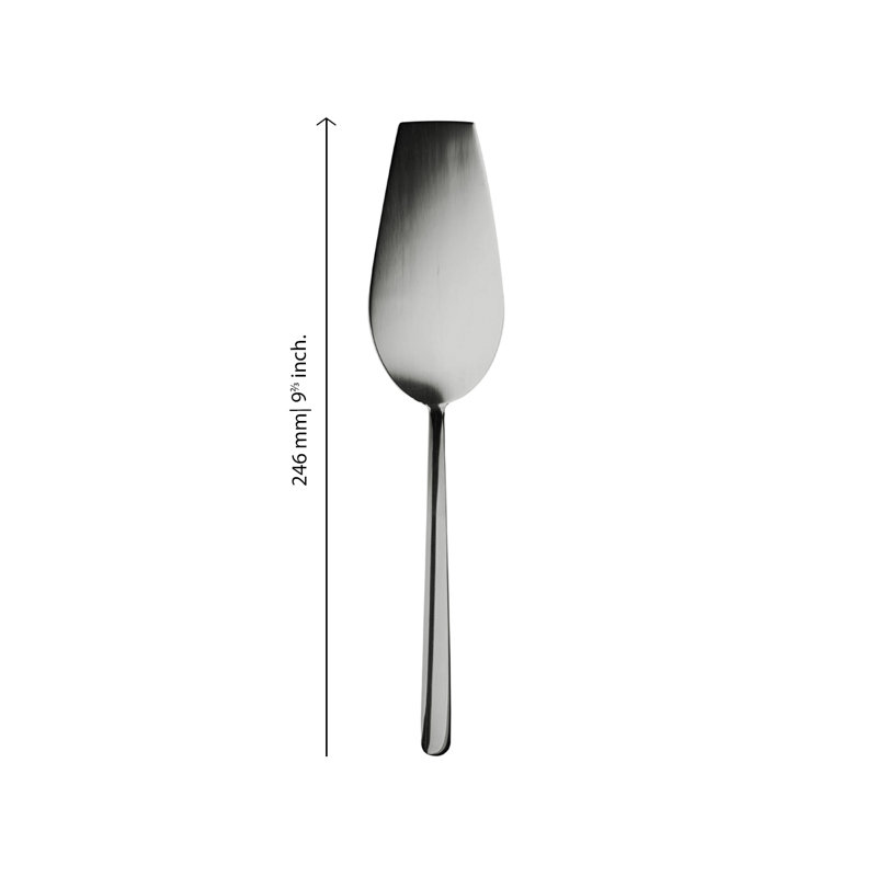 Linea Stainless Steel Cake Server, Black Gold